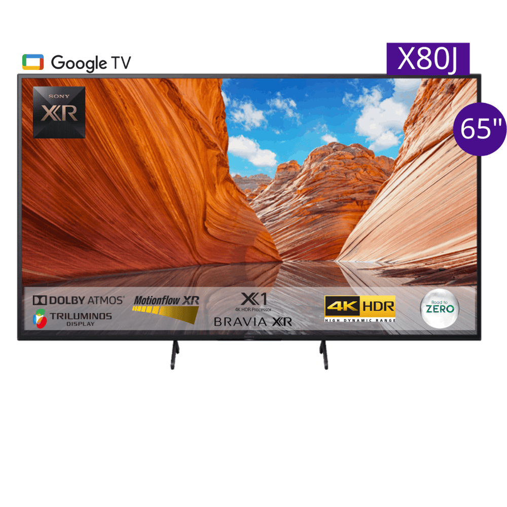 Buy SONY Smart TV (Google TV) X80J 65' 4K Ultra HD High Dynamic