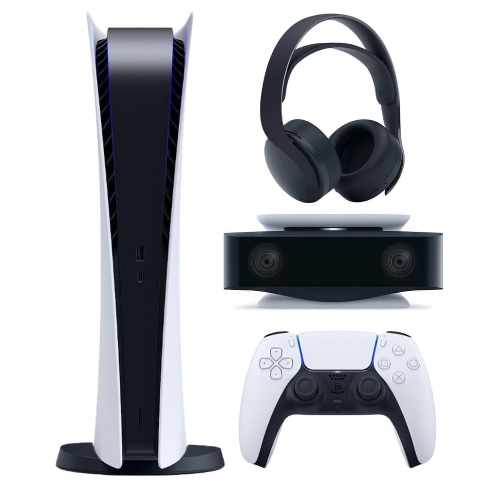 PlayStation®5 Digital + Wireless Headset Black + HD Camera - Modern Electronics